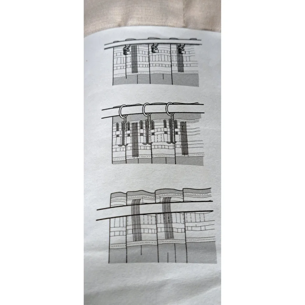 IKEA ROSENROBINIA Curtains‎ Beige 2 Panels 145 cm 57 in 214 cm 84 in